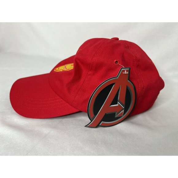 New Unisex Culturefly Marvel Iron Man Hat Strap Back Red Avengers Cap - Picture 2 of 12